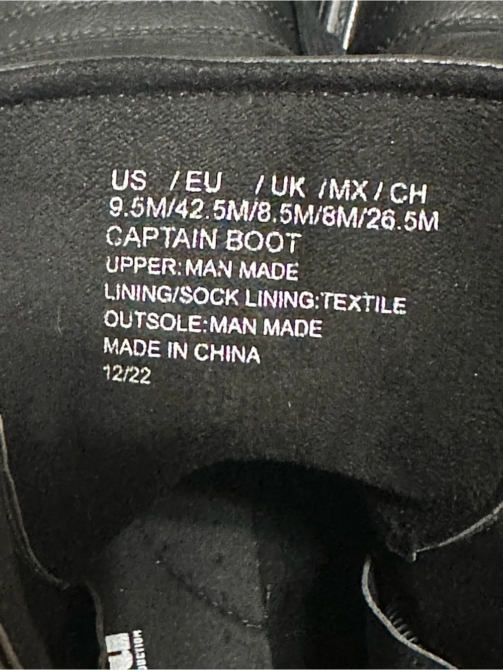 Unlisted. Black Lace-Up Side-Zip Leather Boots